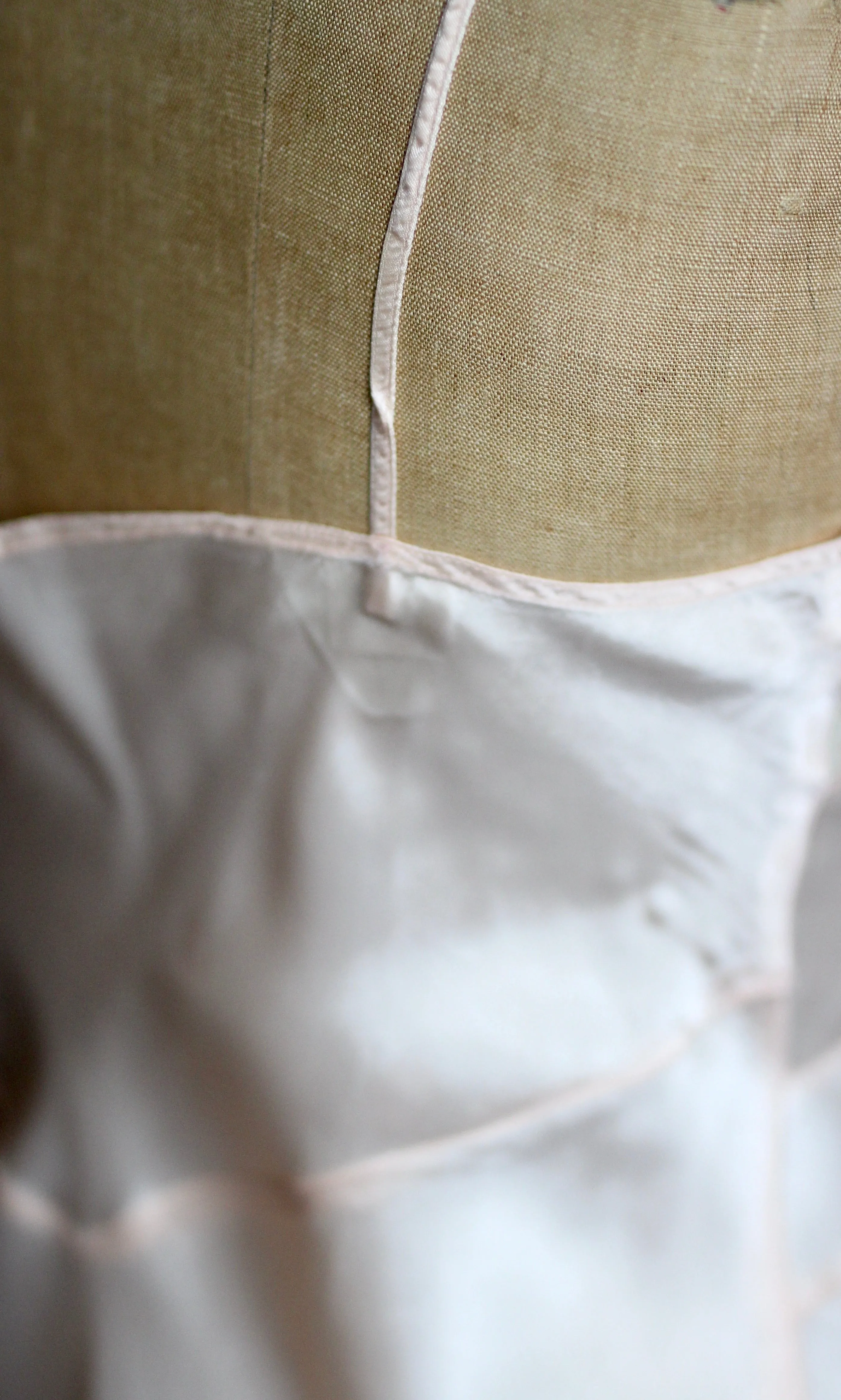 1930s 1940s Vintage Light Pink Silk Slip Dress//Size S