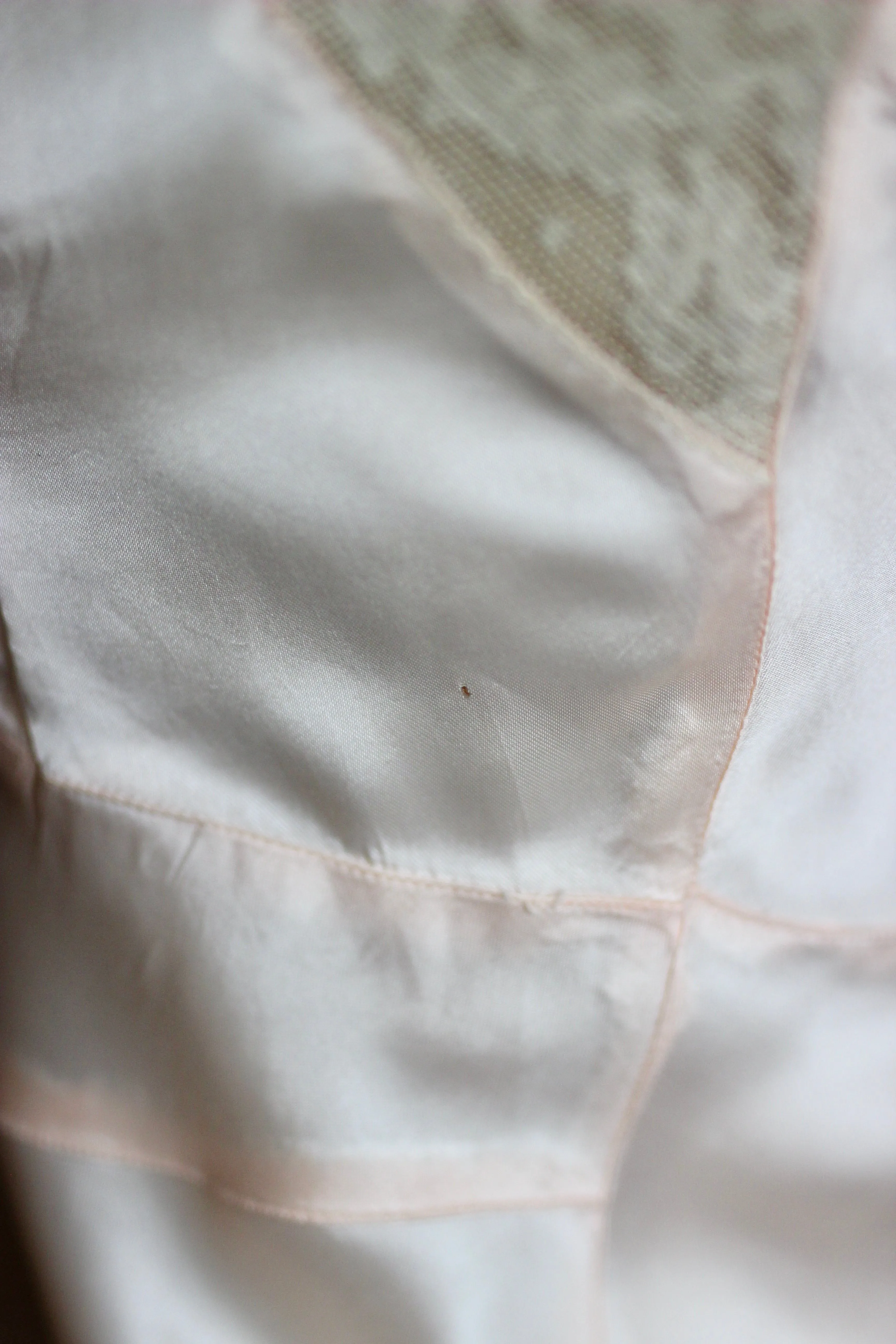 1930s 1940s Vintage Light Pink Silk Slip Dress//Size S