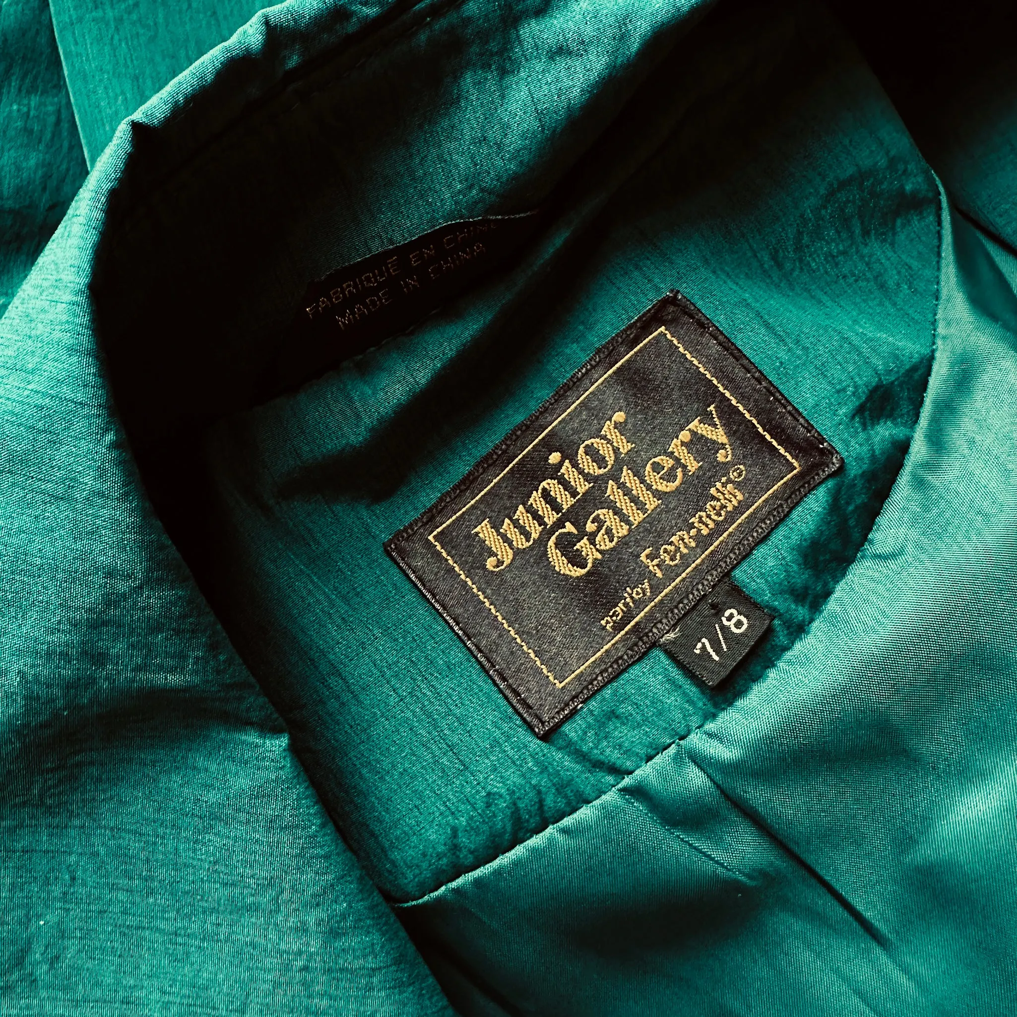 1980s Lightweight Deep Emerald Green Belted Double-Breasted Spring Trench Coat - S/M