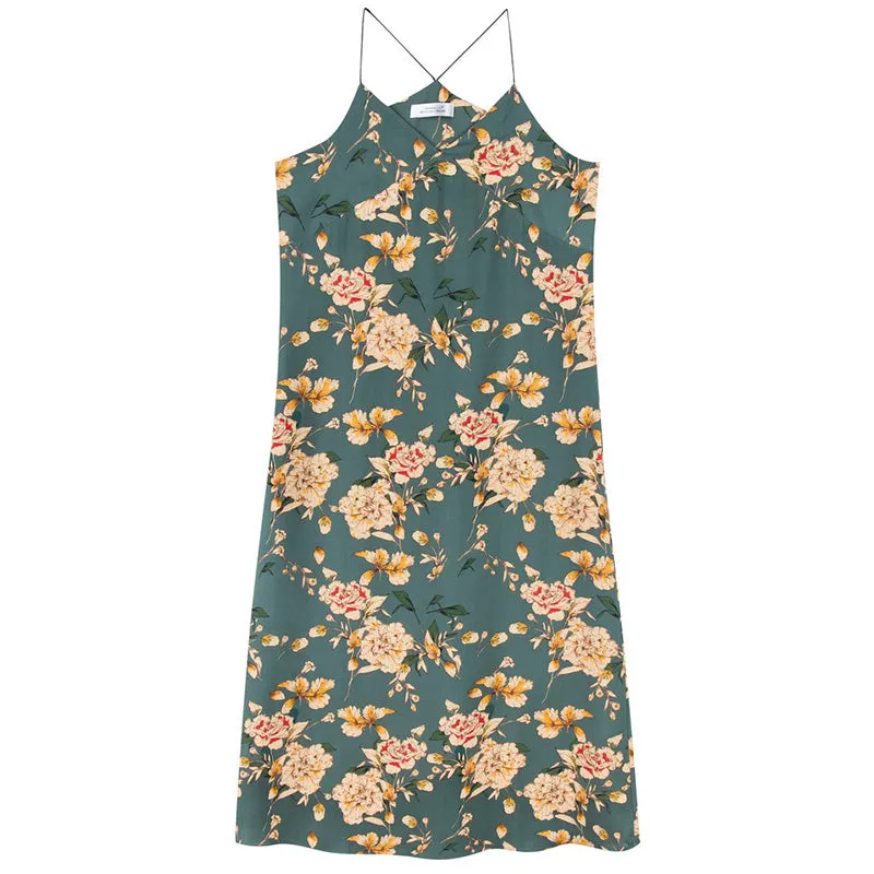8GIRLS MIDI SLIP DRESS IN FLORAL