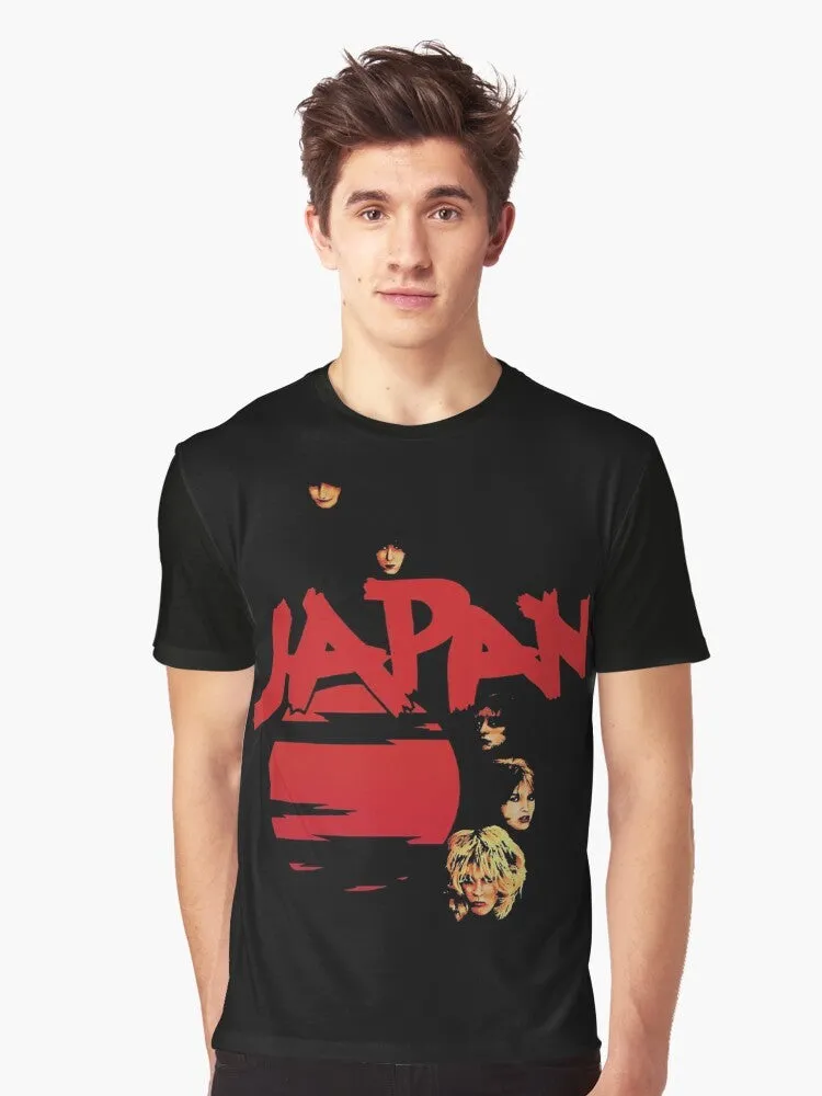 Adolescent Graphic T-Shirt Featuring David Sylvian Music Album Art