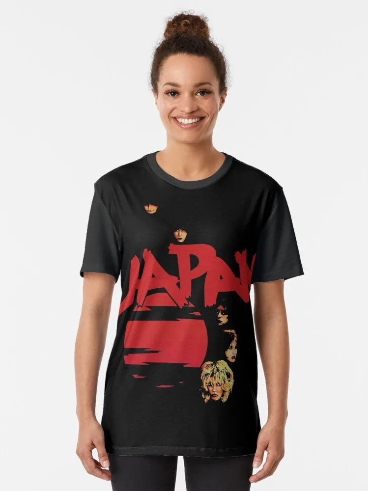 Adolescent Graphic T-Shirt Featuring David Sylvian Music Album Art
