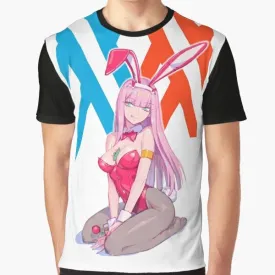 Adorable Bunny Graphic T-Shirt for Women