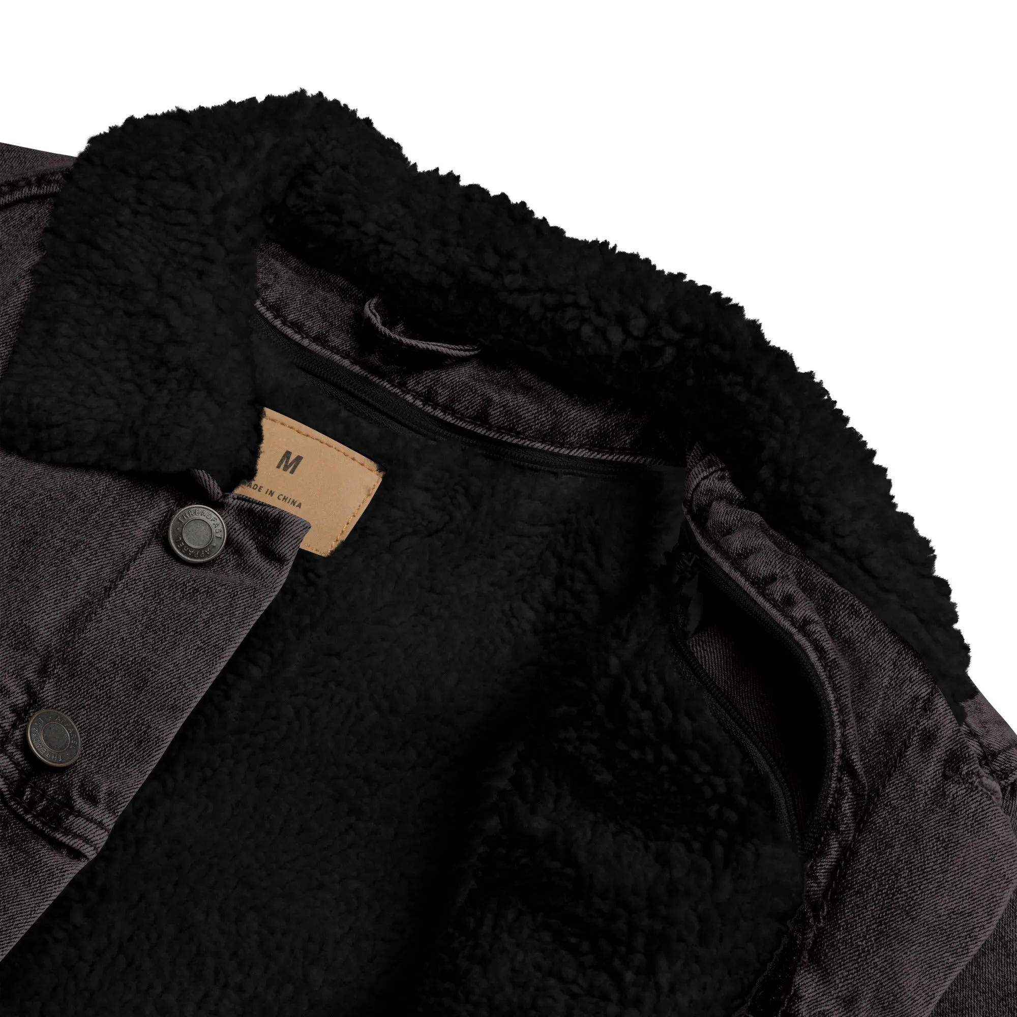 AFRICA - MOTHER OF CIVILIZATION Unisex Denim Sherpa Jacket