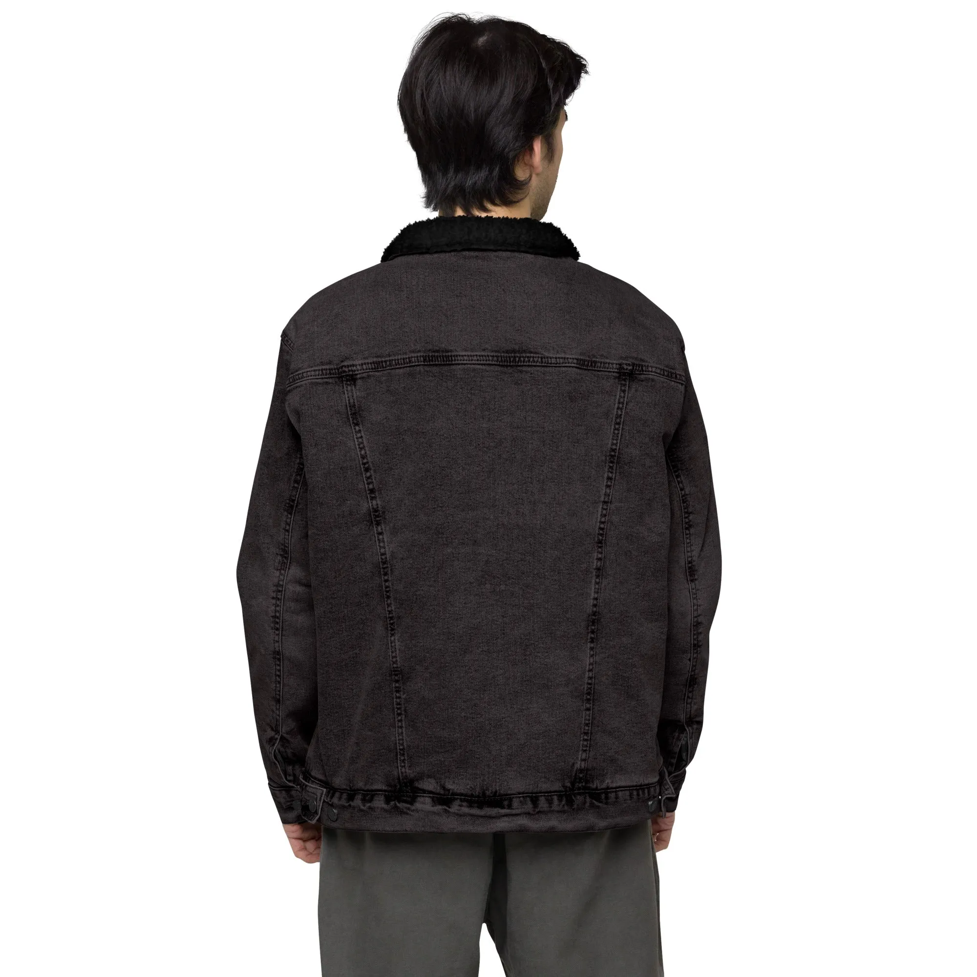 AFRICA - MOTHER OF CIVILIZATION Unisex Denim Sherpa Jacket