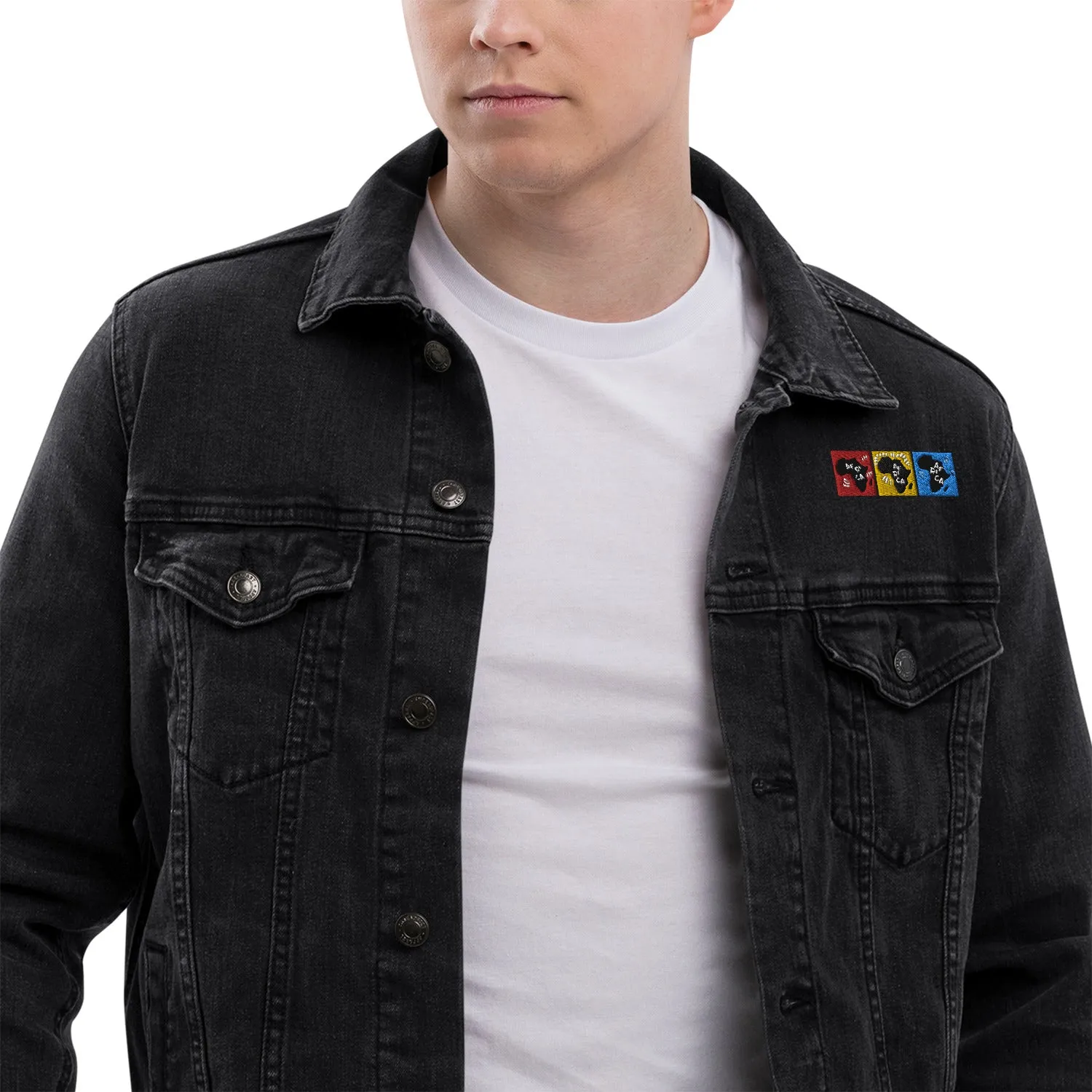 AFRICA PRIMARY Unisex Denim Jacket