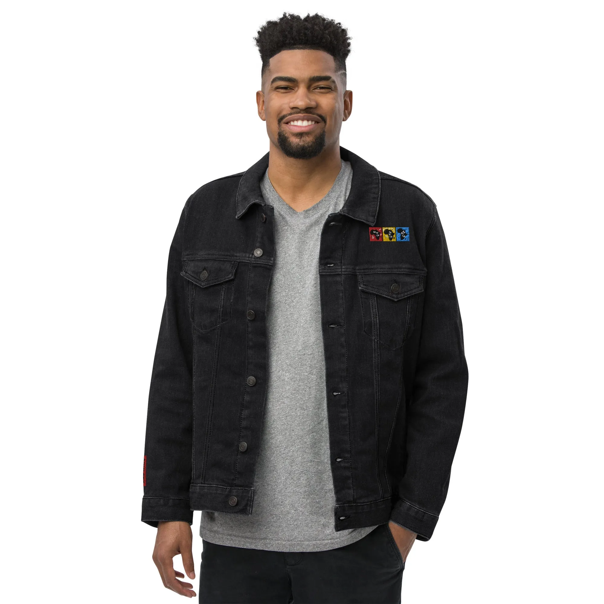 AFRICA PRIMARY Unisex Denim Jacket