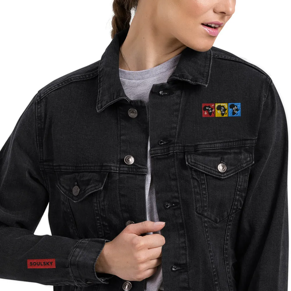 AFRICA PRIMARY Unisex Denim Jacket