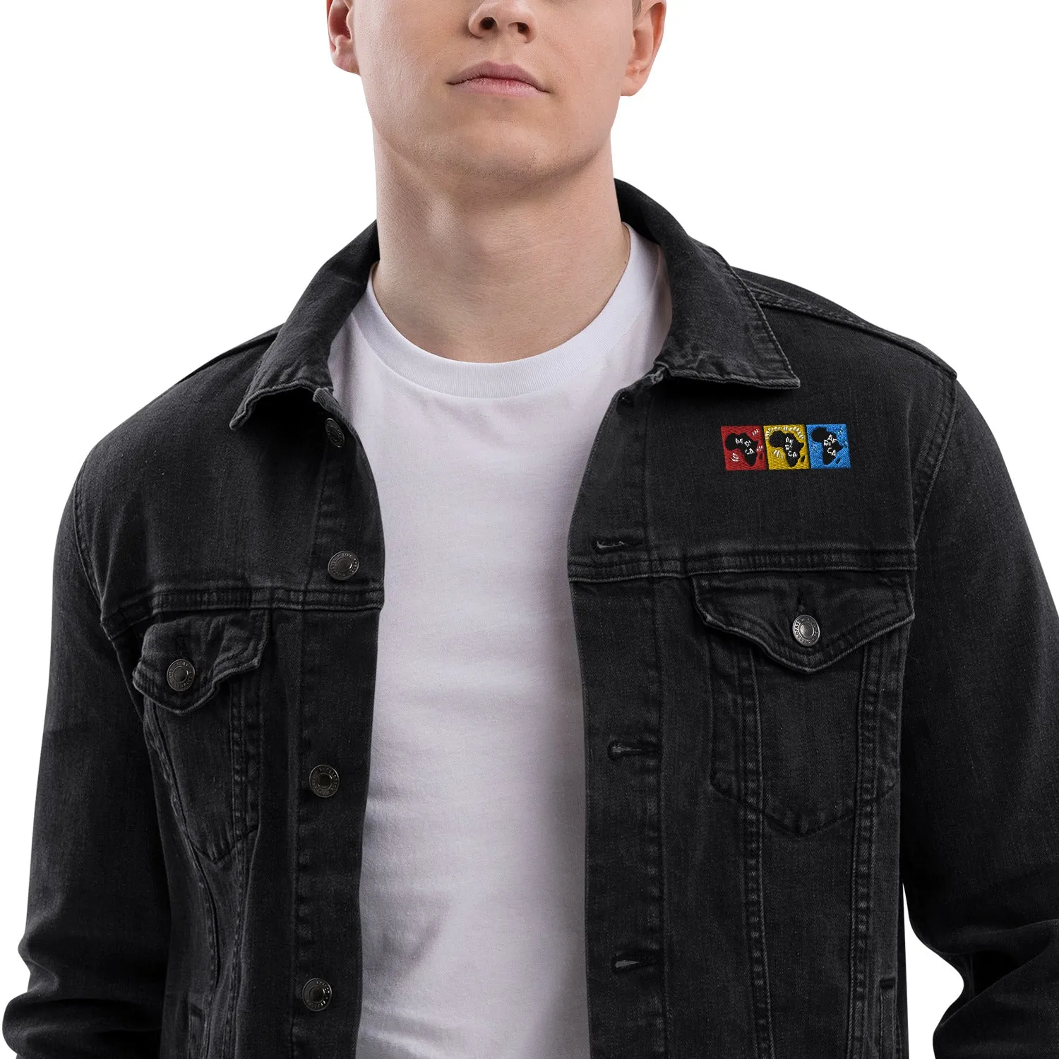AFRICA PRIMARY Unisex Denim Jacket