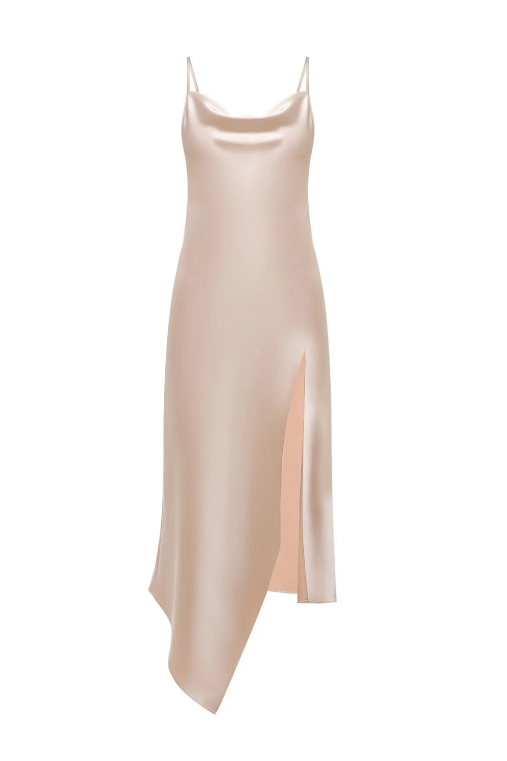 Alice Drapey Asymmetrical Midi Dress