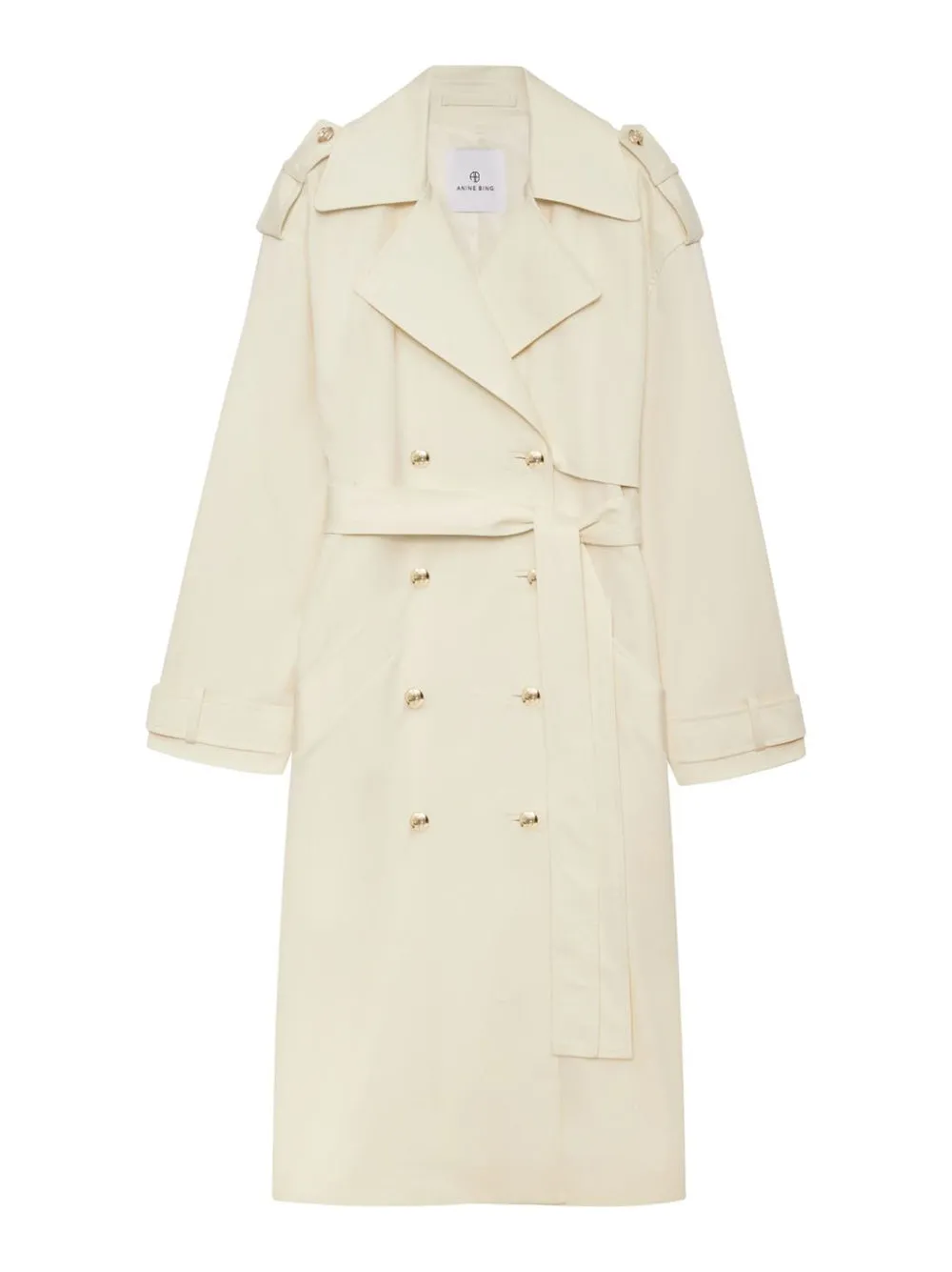 Anine Bing Layton Trench in Cream