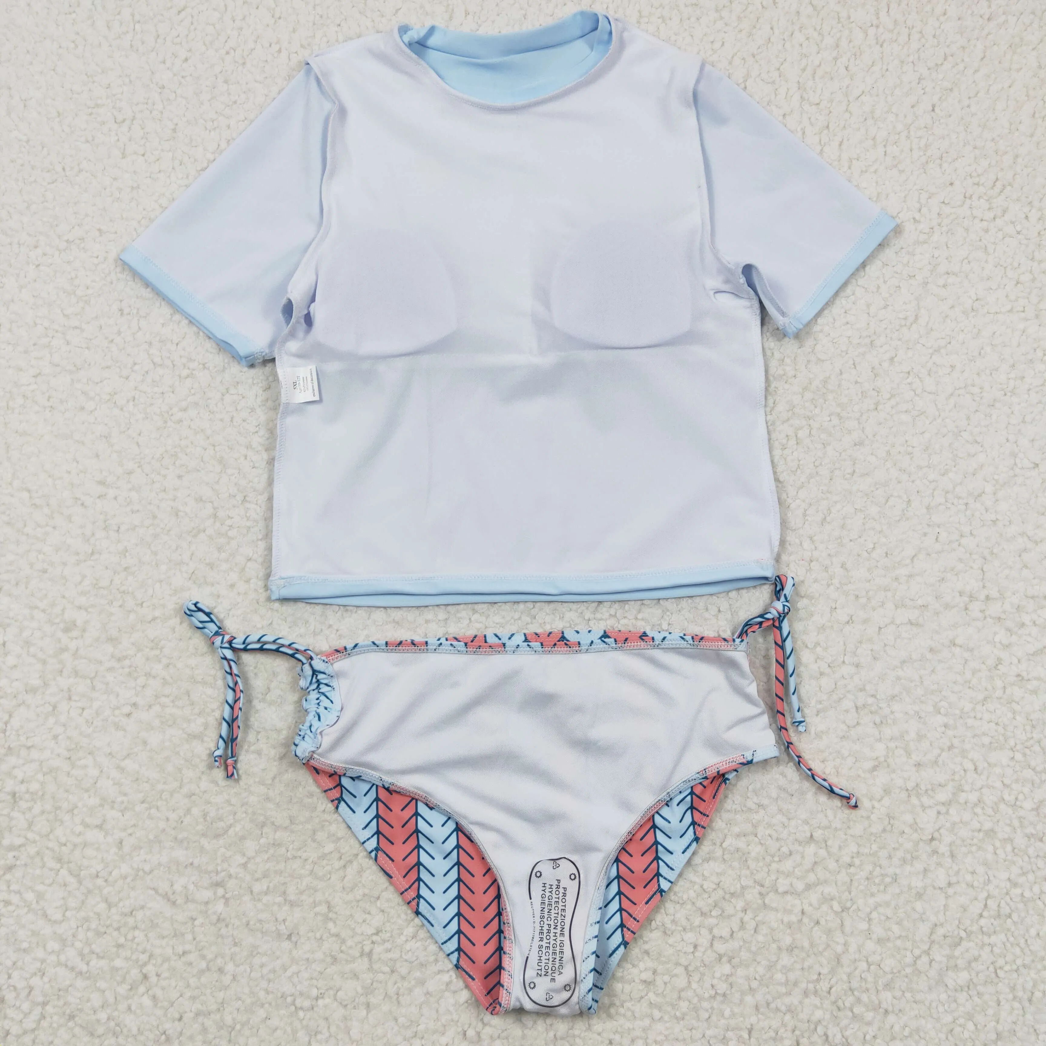 baby rainbow printed 2pcs swimwear S0115