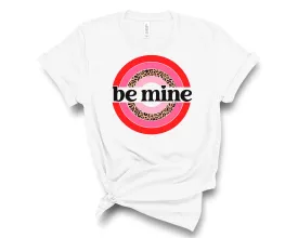 Be Mine Leopard Circle - Graphic Tee