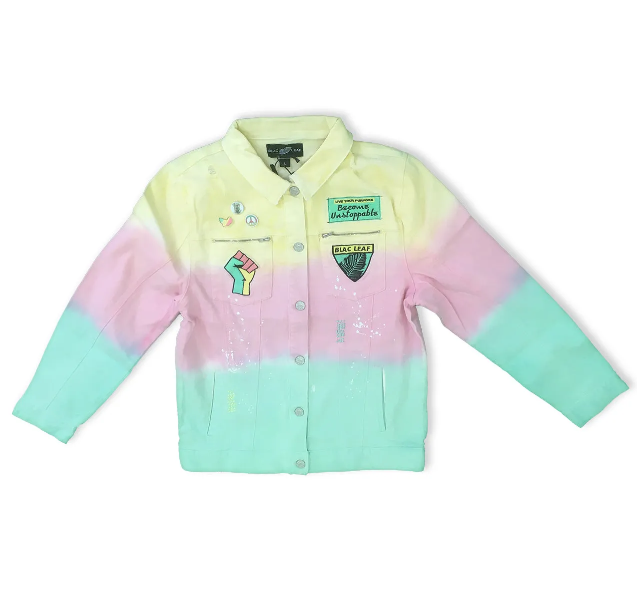 Become Unstoppable Denim Tye Dye Raver 3XL Jacket