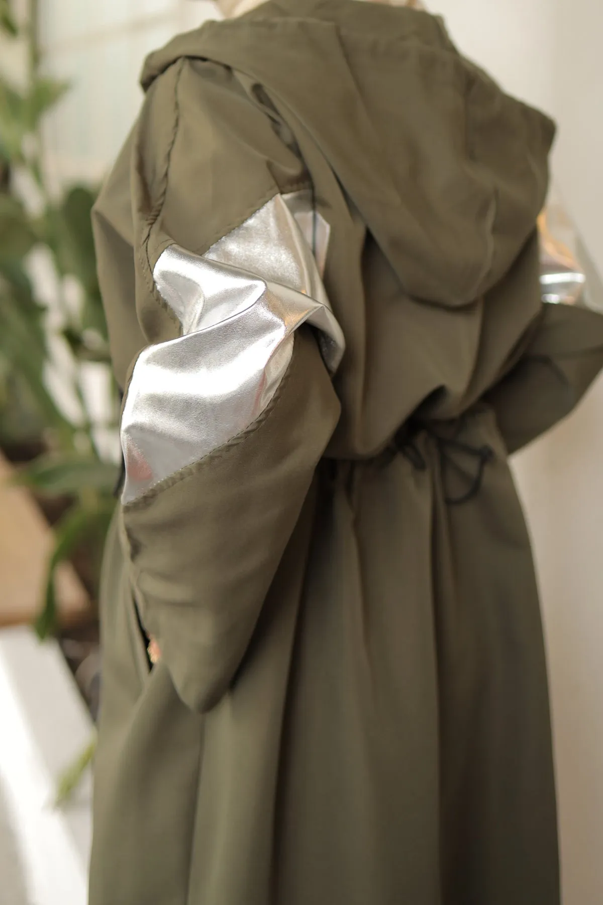 BNG Women Bright Arm Detailed Trench Coat Khaki - Clermont
