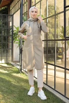 BNG Women Pocket Detailed Trench Coat Mink - Clermont