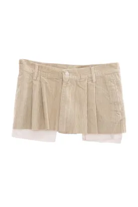 BSL Women Low rise pleated velvet mini skirt - Zapopan