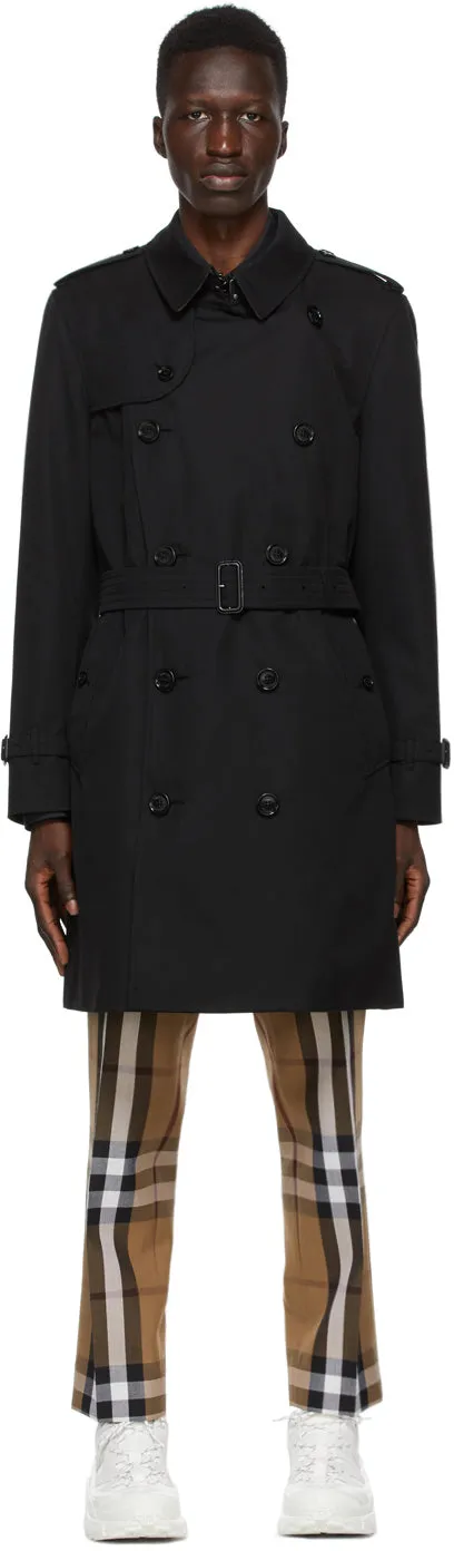 Burberry Black Kensington Trench Coat