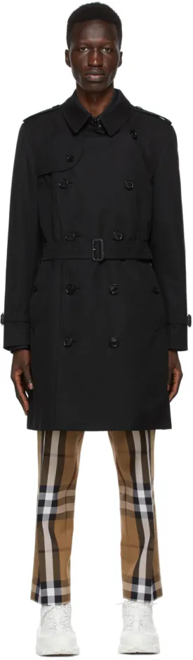Burberry Black Kensington Trench Coat
