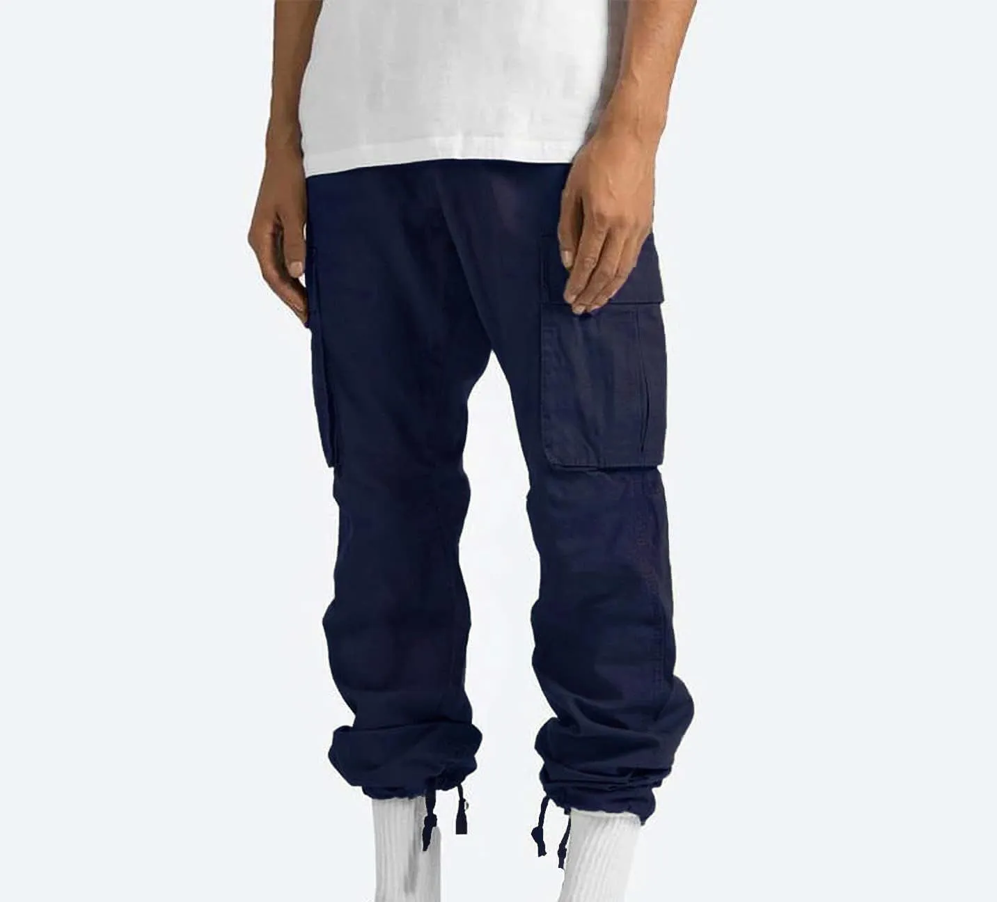 Cargo Pants for Men Stretch Casual Joggers Athletic Pants Cotton Loose Baggy Tactical Pants Straight Leg Sweatpants