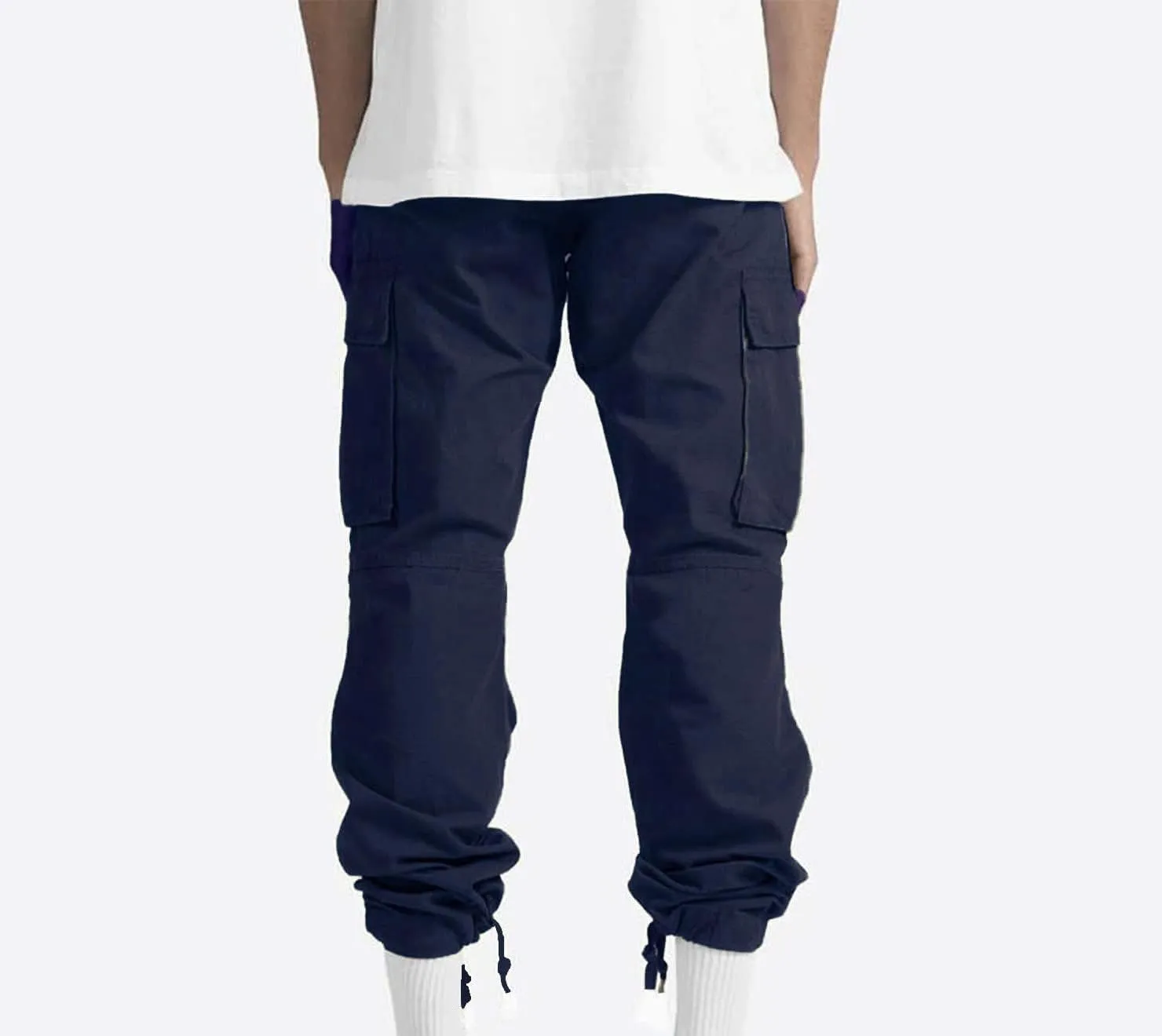 Cargo Pants for Men Stretch Casual Joggers Athletic Pants Cotton Loose Baggy Tactical Pants Straight Leg Sweatpants