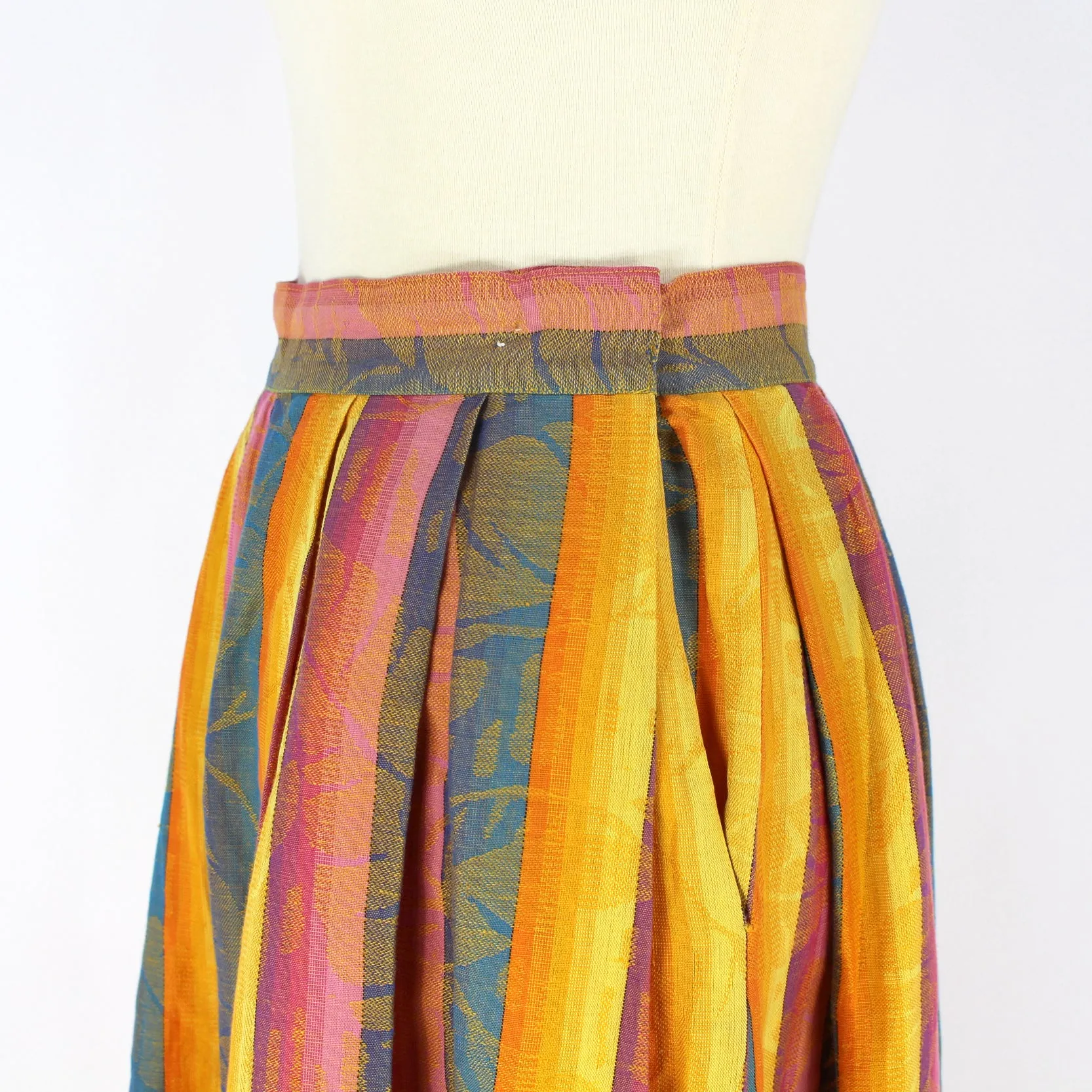 Christian Dior Colorful Pleated Skirt