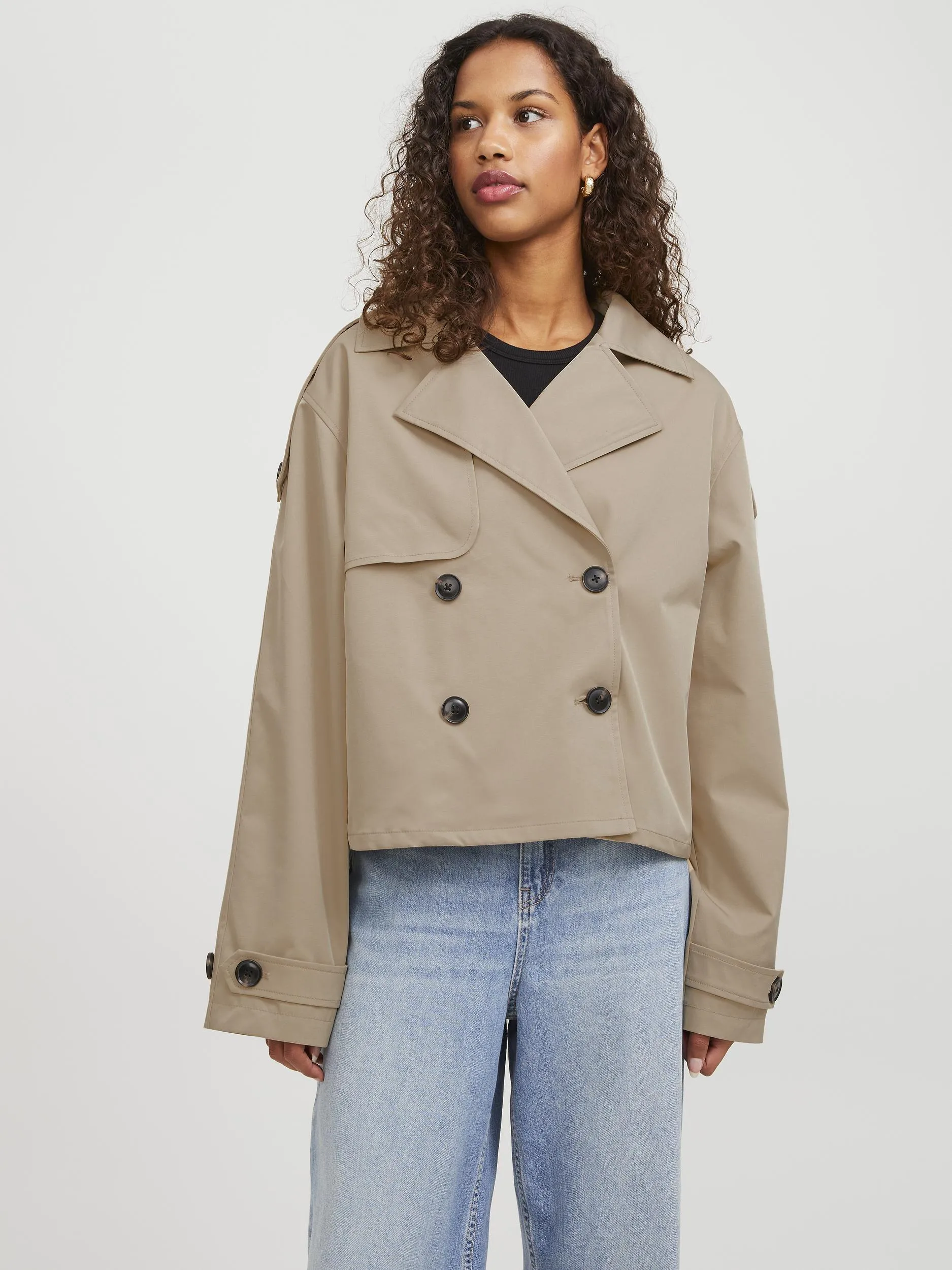 Cropped Trench Jacket