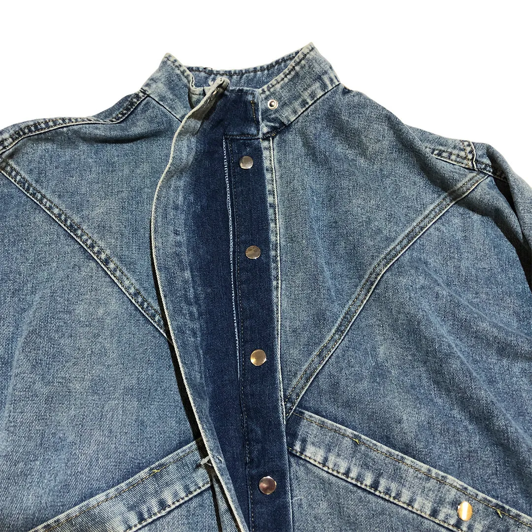 Dolman Sleeve Denim Jacket