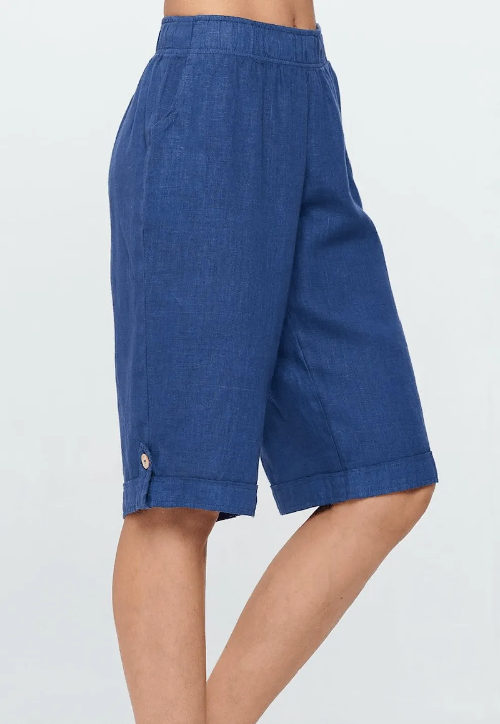 Focus Clothing Linen Bermuda Pants (L-674)