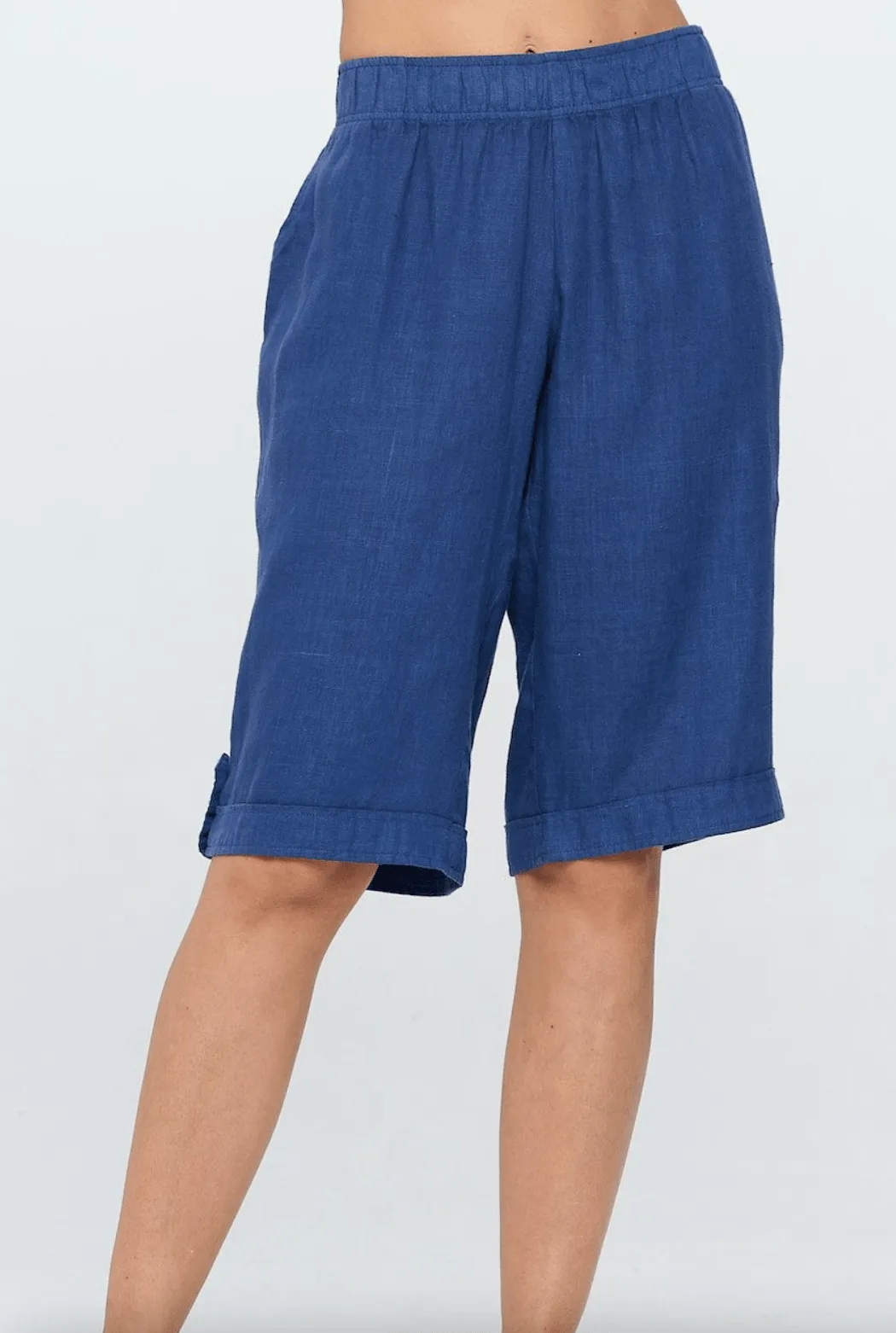 Focus Clothing Linen Bermuda Pants (L-674)