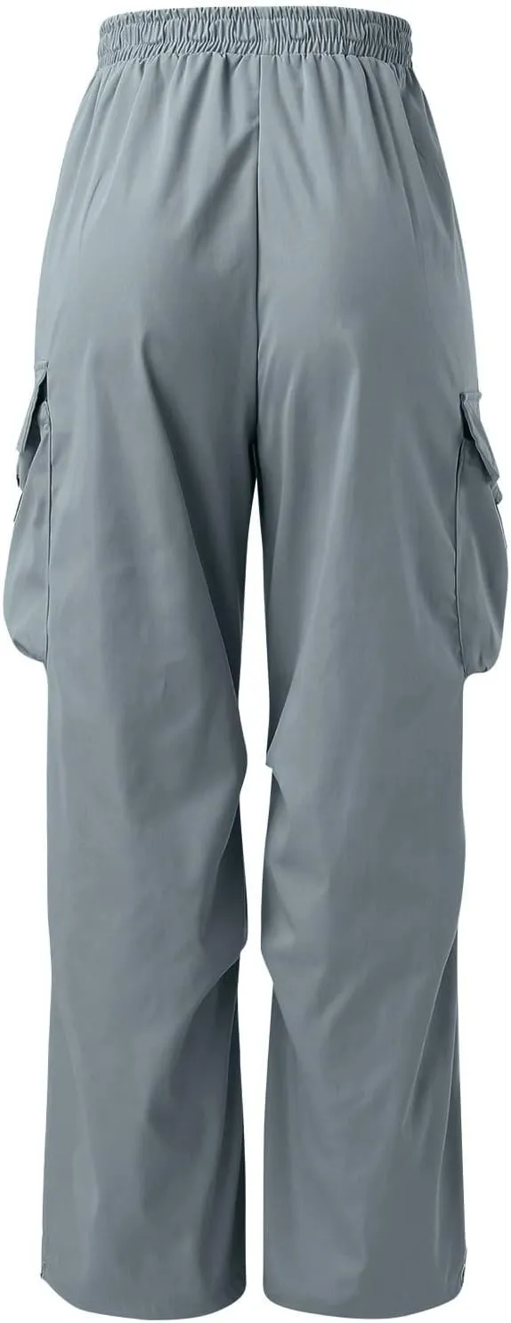 Fxbar Mens Casual Cargo Pants Workout Joggers Stretch Sweatpants Hiking Drawstring Tactical Pants with Multi Pockets