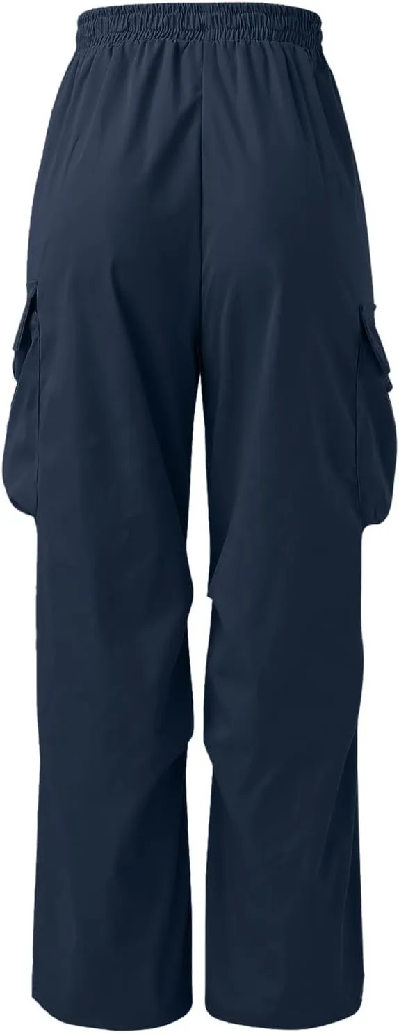 Fxbar Mens Casual Cargo Pants Workout Joggers Stretch Sweatpants Hiking Drawstring Tactical Pants with Multi Pockets