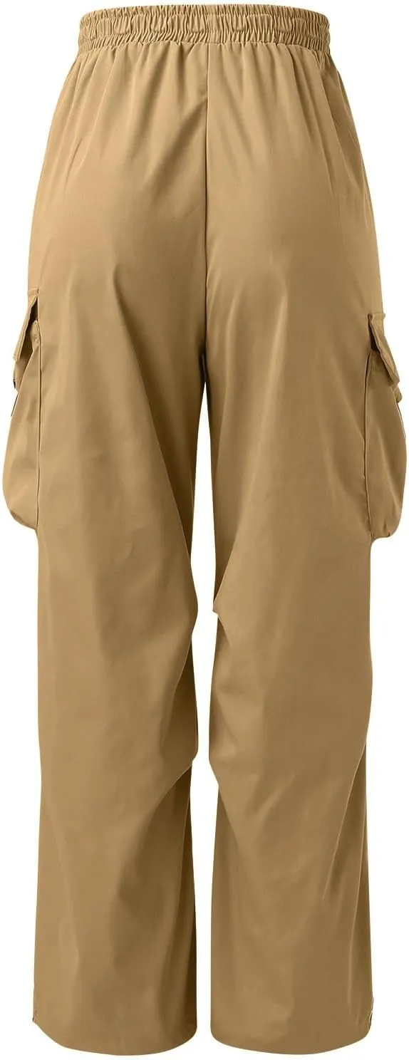 Fxbar Mens Casual Cargo Pants Workout Joggers Stretch Sweatpants Hiking Drawstring Tactical Pants with Multi Pockets