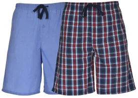 Hanes Men's Big Woven Jam Shorts - 2 Pack Plaid and Solid