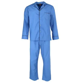 Hanes Men's Broadcloth Long Sleeve Pajama Set