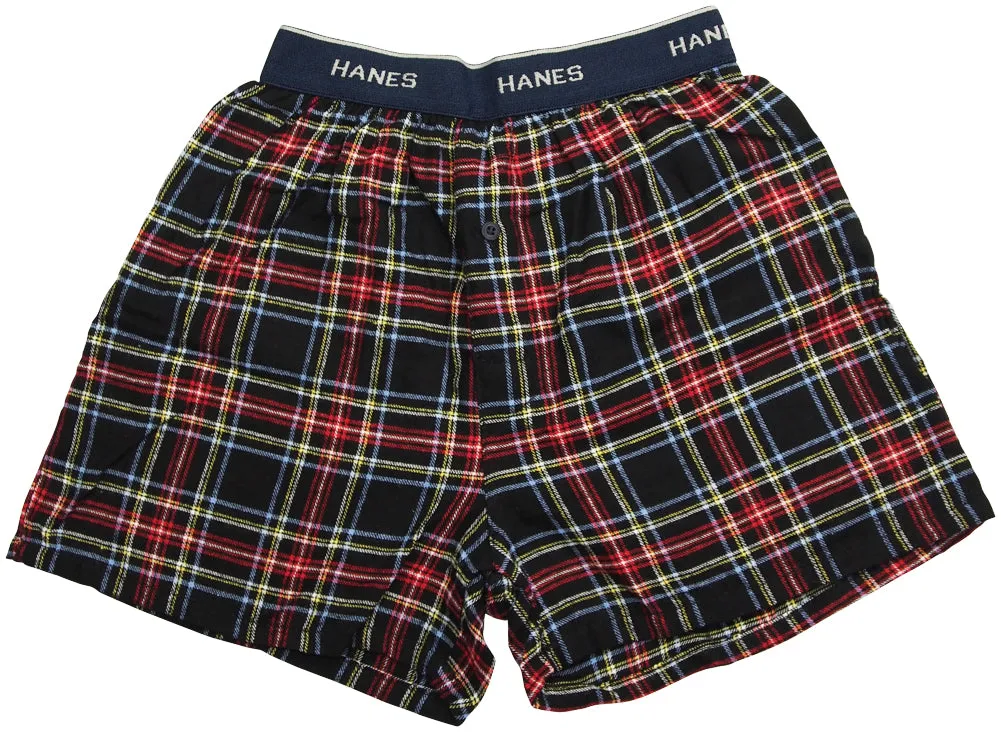 Hanes Men's Flannel for Men Boxer Shorts for Lounging and Sleeping