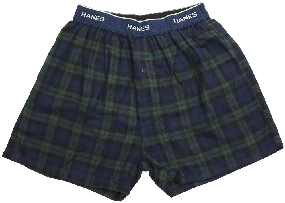 Hanes Men's Flannel for Men Boxer Shorts for Lounging and Sleeping