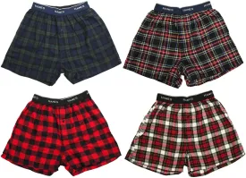 Hanes Men's Flannel for Men Boxer Shorts for Lounging and Sleeping