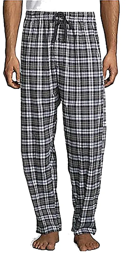 Hanes Mens Plaid Woven Blend Lounge Pajama Sleep Pant