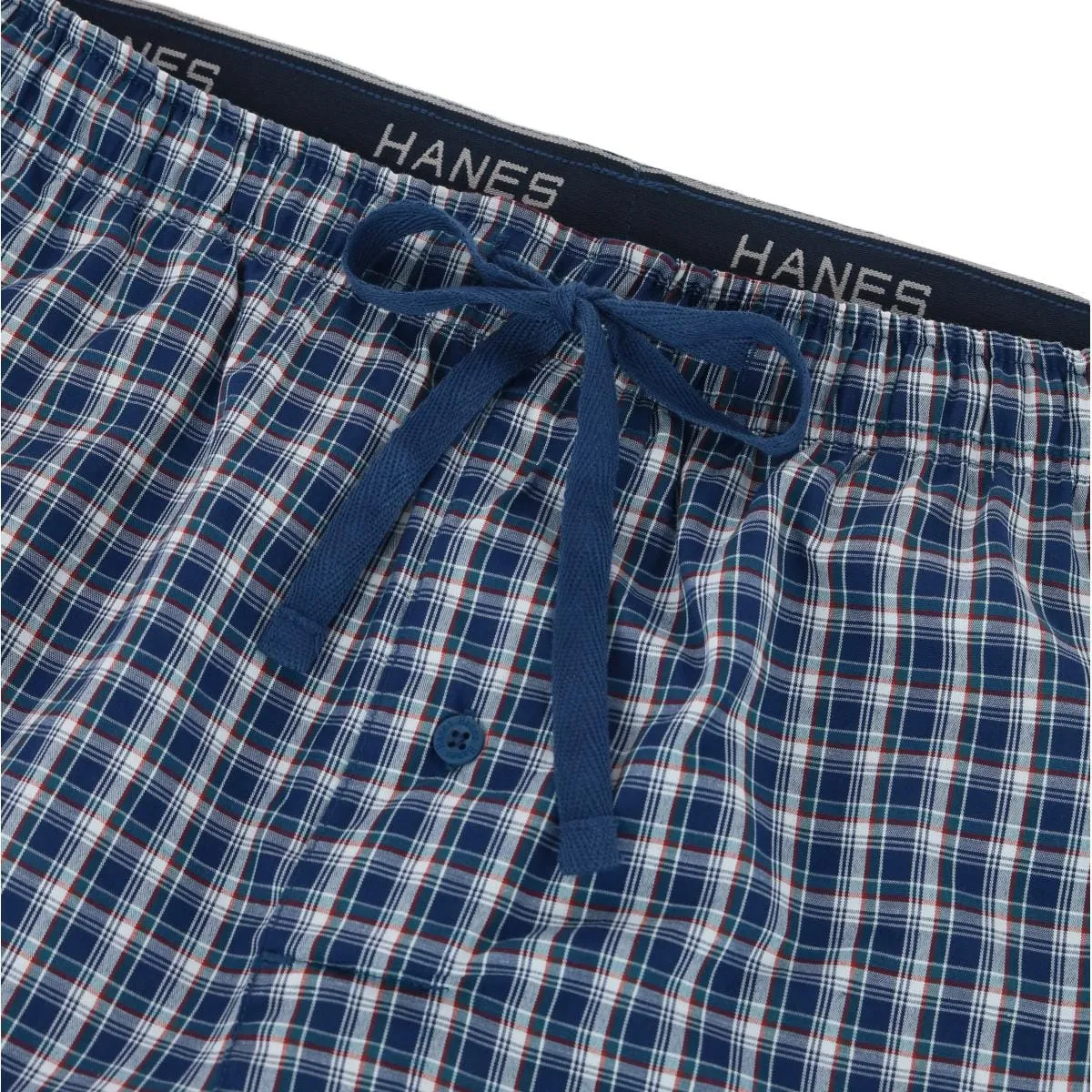 Hanes Men's Woven Cotton Pajama Sleep Shorts (Pack of 2)