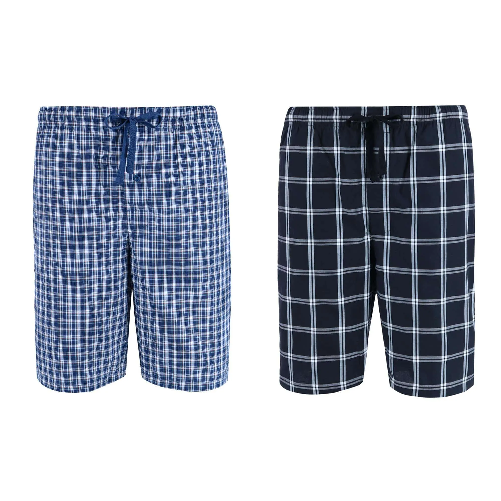 Hanes Men's Woven Cotton Pajama Sleep Shorts (Pack of 2)