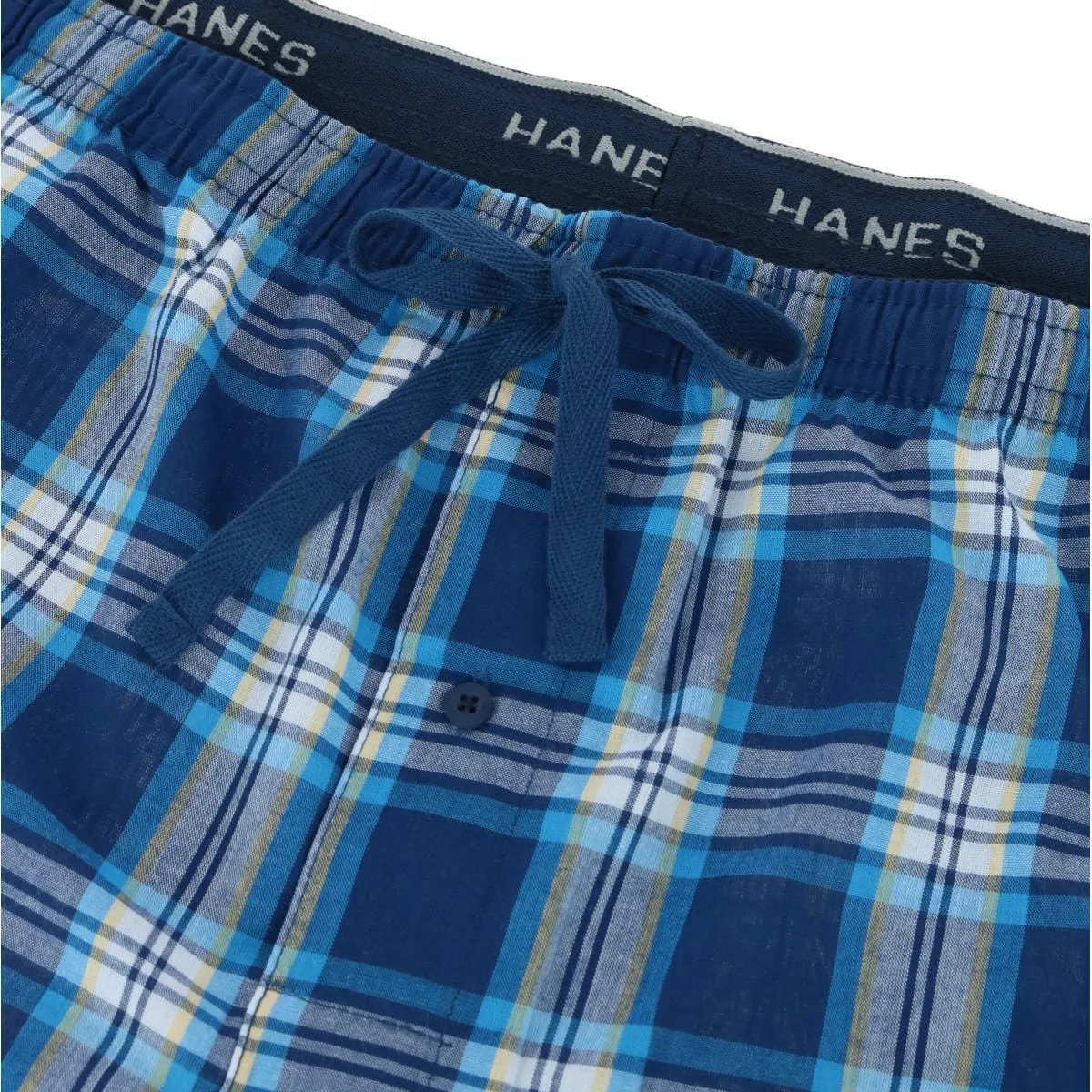 Hanes Men's Woven Cotton Pajama Sleep Shorts