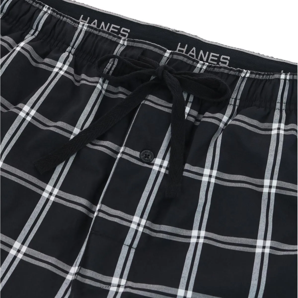 Hanes Men's Woven Cotton Pajama Sleep Shorts