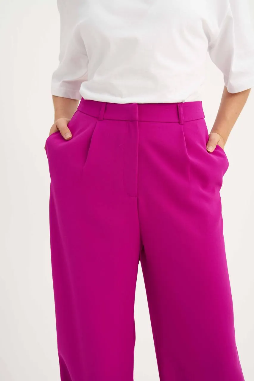 High waist palazzo fuchsia