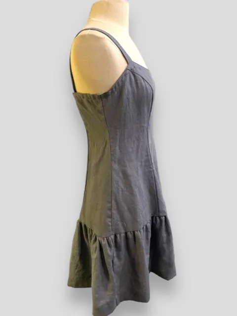 Linen Slip Dress - Frosted Aster