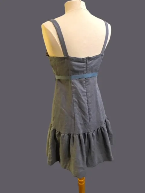 Linen Slip Dress - Frosted Aster