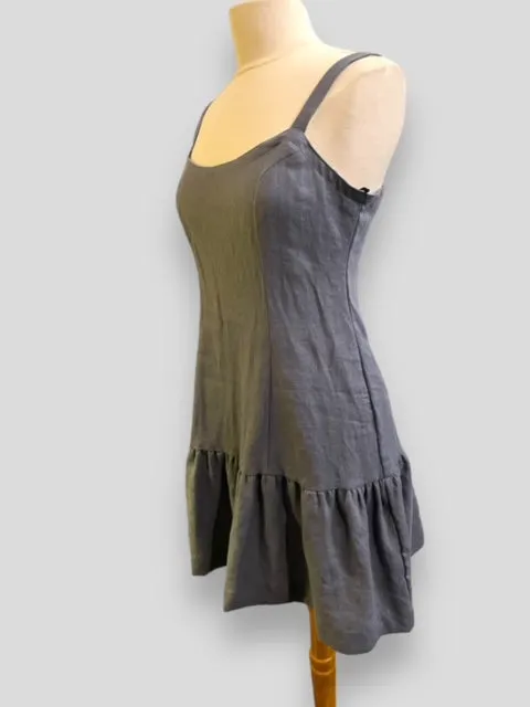 Linen Slip Dress - Frosted Aster