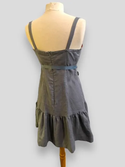 Linen Slip Dress - Frosted Aster
