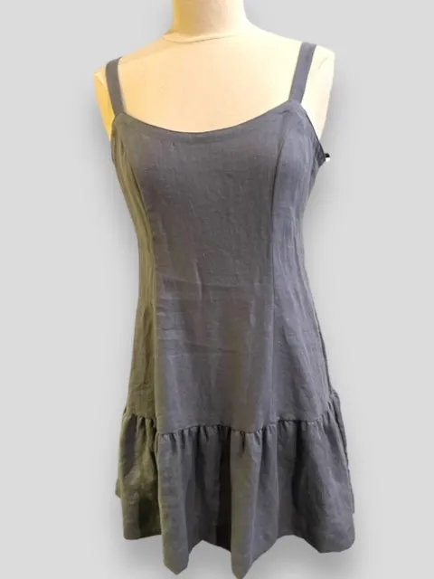 Linen Slip Dress - Frosted Aster