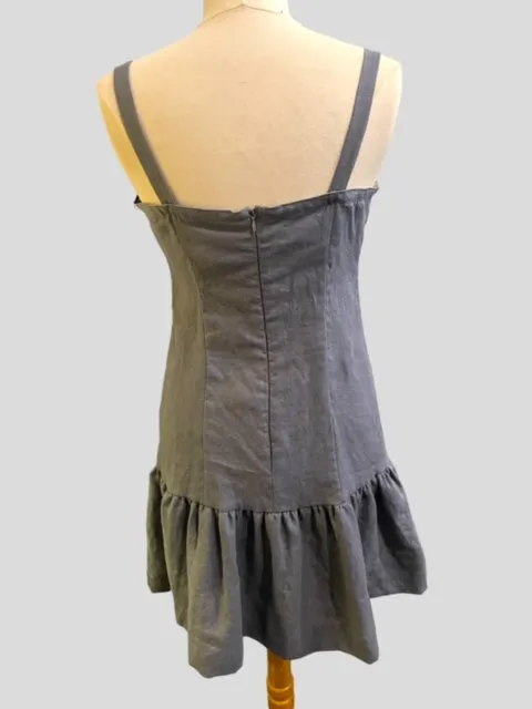 Linen Slip Dress - Frosted Aster